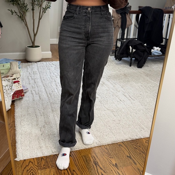 Abercrombie & Fitch Denim - Abercrombie & Fitch High Rise Gray Jeans